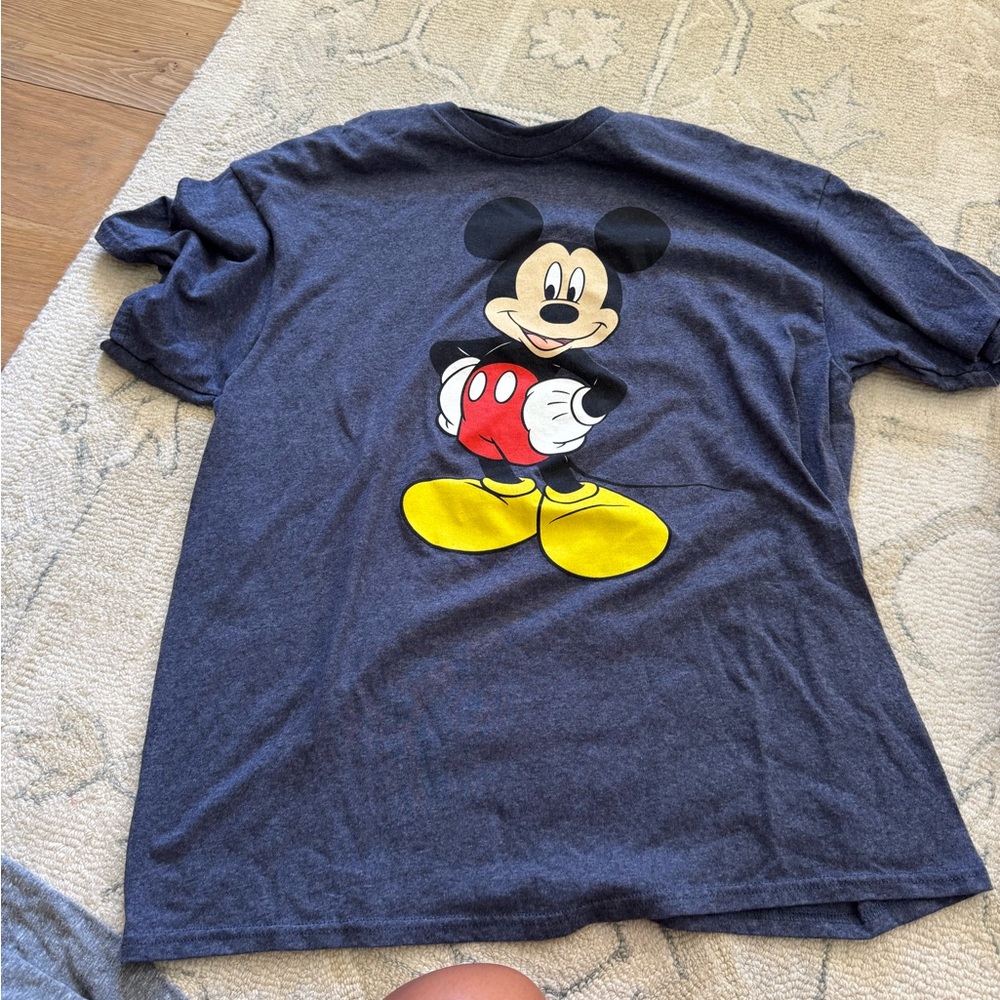 Disney Mickey Mouse T-Shirt - Dark Gray and Yellow